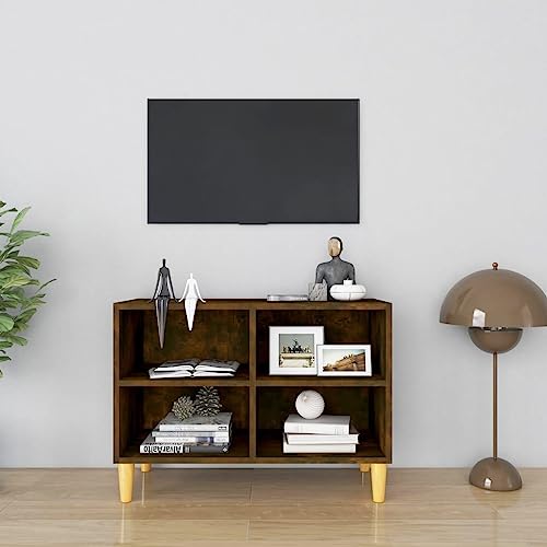 Youuihom TV-Schrank Lowboard im Skandi-Design aus Räuchereiche und Eukalyptus-Massivholz 69,5 x 30 x 50 cm mit 4 Fächern Moderner Fernsehtisch für Wohnzimmer und Home-Office Youuihom TV-Schrank Lowboard im Skandi-Design aus Räuchereiche und Eukalyptus-Massivholz 69,5 x 30 x 50 cm mit 4 Fächern Moderner Fernsehtisch für Wohnzimmer und Home-Office von Youuihom