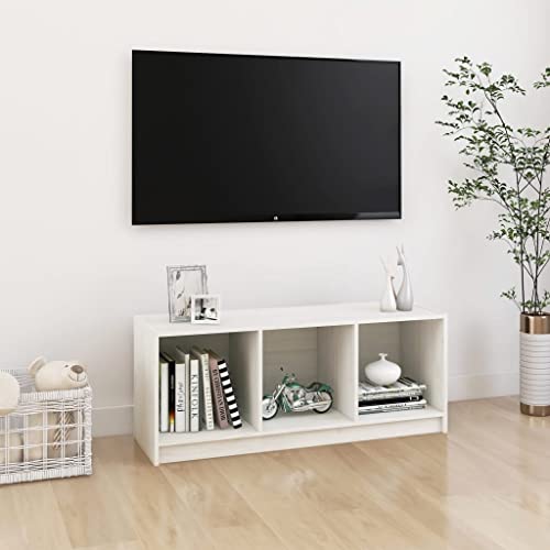 Youuihom TV-Schrank Weiß 104x33x41 cm Massivholz Kiefer Modernes Design mit Stauraum für Fernseher Fernsehtisch Lowboard Sideboard für Wohnzimmer und Schlafzimmer Youuihom TV-Schrank Weiß 104x33x41 cm Massivholz Kiefer Modernes Design mit Stauraum für Fernseher Fernsehtisch Lowboard Sideboard für Wohnzimmer und Schlafzimmer von Youuihom