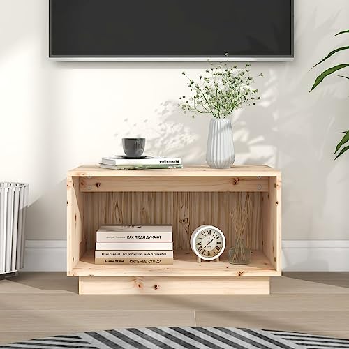 Youuihom TV Schrank aus Massivholz Kiefer 60x35x35 cm mit Schwebendem Design und Viel Stauraum für Wohnzimmer Schlafzimmer Flur von Youuihom
