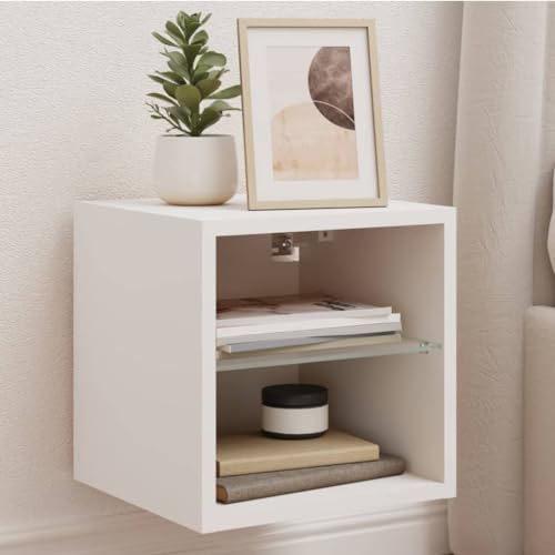 Youuihom TV-Wandschrank mit LED-Leuchten Weiß 30x28,5x30 cm Schränke Couchtisch Tv Board Hängend Tv Bank für Schlafzimmer Flur Wohnstube Inneres Youuihom TV-Wandschrank mit LED-Leuchten Weiß 30x28,5x30 cm Schränke Couchtisch Tv Board Hängend Tv Bank für Schlafzimmer Flur Wohnstube Inneres von Youuihom