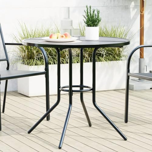 Youuihom Terrassentisch Rund Anthrazit 80 cm Pulverbeschichteter Stahl Moderner Gartentisch mit Gitter-Design Robust & Wetterfest für Balkon Terrasse und Garten Youuihom Terrassentisch Rund Anthrazit 80 cm Pulverbeschichteter Stahl Moderner Gartentisch mit Gitter-Design Robust & Wetterfest für Balkon Terrasse und Garten von Youuihom