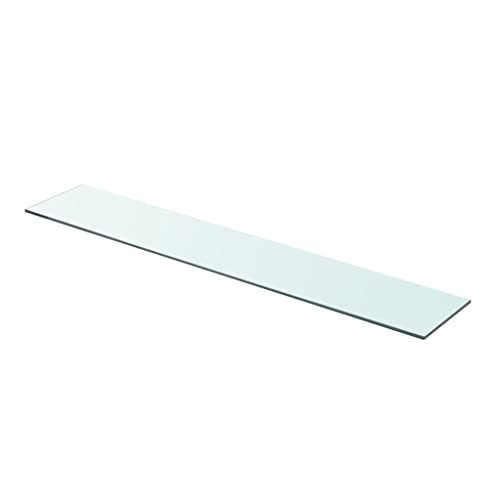 Youuihom Transparente Glasplatte Regalboden für Wandregale 90x15 cm aus Hartglas mit 15 kg Tragfähigkeit Modernes Dekoelement für Küche Bad Wohnzimmer von Youuihom