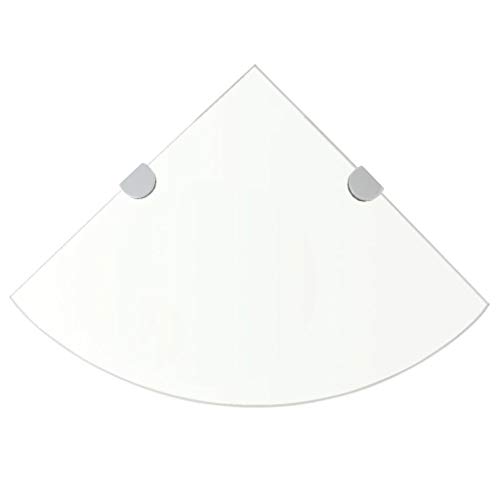 Youuihom Transparentes Glas Eckregal mit Verchromten Halterungen 25x25 cm 2 Stück Wandregal Schweberegale für Küche Bad Wohnzimmer Robust und Dekorativ Youuihom Transparentes Glas Eckregal mit Verchromten Halterungen 25x25 cm 2 Stück Wandregal Schweberegale für Küche Bad Wohnzimmer Robust und Dekorativ von Youuihom