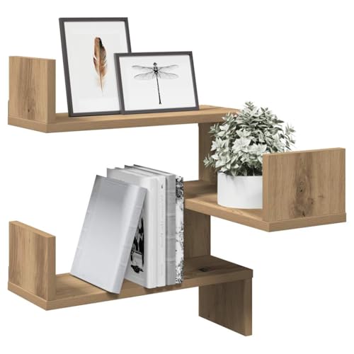Youuihom Wand Eckregal Artisan-Eiche Holzwerkstoff 40x40x49,5 cm Eckregal für Wandmontage Platzsparendes Multifunktionales Regal für Wohnzimmer Schlafzimmer Büro Youuihom Wand Eckregal Artisan-Eiche Holzwerkstoff 40x40x49,5 cm Eckregal für Wandmontage Platzsparendes Multifunktionales Regal für Wohnzimmer Schlafzimmer Büro von Youuihom