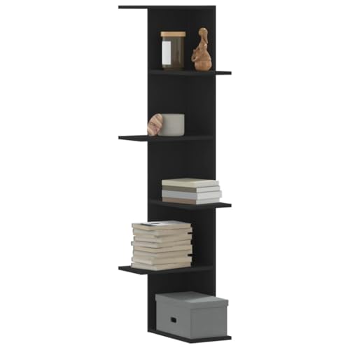 Youuihom Wand Eckregal Schwarz 36,5x36,5x140 cm aus Holzwerkstoff Platzsparendes Design für Zusätzlichen Stauraum in Wohnzimmer Schlafzimmer Küche Badezimmer Dekorativ Youuihom Wand Eckregal Schwarz 36,5x36,5x140 cm aus Holzwerkstoff Platzsparendes Design für Zusätzlichen Stauraum in Wohnzimmer Schlafzimmer Küche Badezimmer Dekorativ von Youuihom