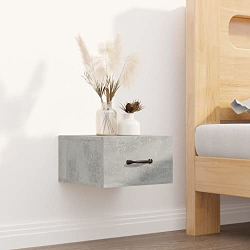 Youuihom Wand-Nachttisch Betongrau Schmal 35x35x20 cm Hänge-Nachttisch mit Stauraum für Schlafzimmer Platzsparendes Design Youuihom Wand-Nachttisch Betongrau Schmal 35x35x20 cm Hänge-Nachttisch mit Stauraum für Schlafzimmer Platzsparendes Design von Youuihom