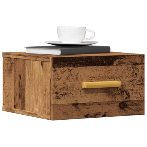 Youuihom Wand-Nachttische 2 STK. Altholz-Optik 35x35x20 cm Bett Kommode Nachttische Bedside Tables Telefontisch für Bad Schlafzimmer Balkon Wohnzimmer Youuihom Wand-Nachttische 2 STK. Altholz-Optik 35x35x20 cm Bett Kommode Nachttische Bedside Tables Telefontisch für Bad Schlafzimmer Balkon Wohnzimmer von Youuihom