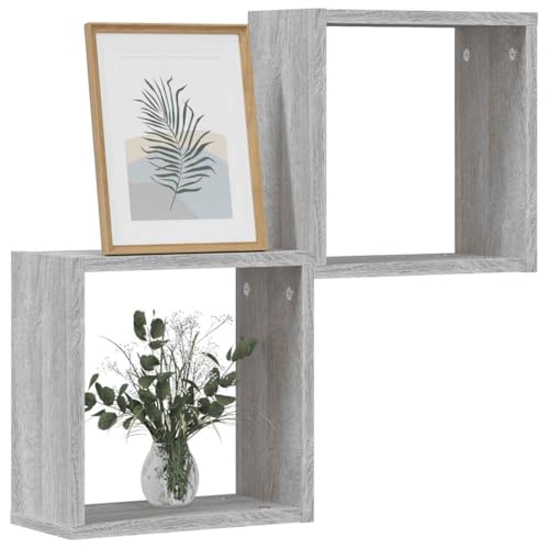 Youuihom Wand-Würfelregal Grau Sonoma 30x15x30 cm 2 Stück aus Holzwerkstoff Multifunktionales Regal für Wohnzimmer Büro Badezimmer Platzsparendes Design Youuihom Wand-Würfelregal Grau Sonoma 30x15x30 cm 2 Stück aus Holzwerkstoff Multifunktionales Regal für Wohnzimmer Büro Badezimmer Platzsparendes Design von Youuihom