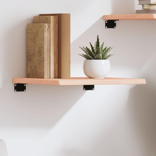Youuihom Wandregal Massivholz Eiche Unbehandelt 40x40x2 cm mit Naturkante, Rustikales Design, Tragkraft 20 kg, Vielseitig für Wandmontage als Bücherregal, Badregal oder Küchenregal Youuihom Wandregal Massivholz Eiche Unbehandelt 40x40x2 cm mit Naturkante, Rustikales Design, Tragkraft 20 kg, Vielseitig für Wandmontage als Bücherregal, Badregal oder Küchenregal von Youuihom