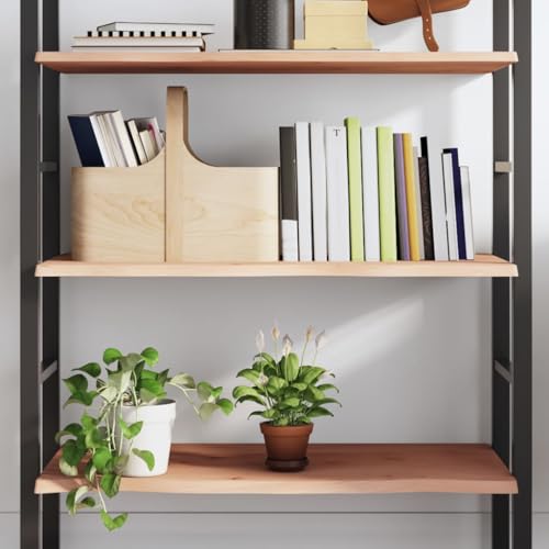 Youuihom Wandregal Massivholz Eiche Unbehandelt 80x40x2 cm Rustikales Design für Küche Badezimmer Wohnzimmer Schwebendes Regal von Youuihom