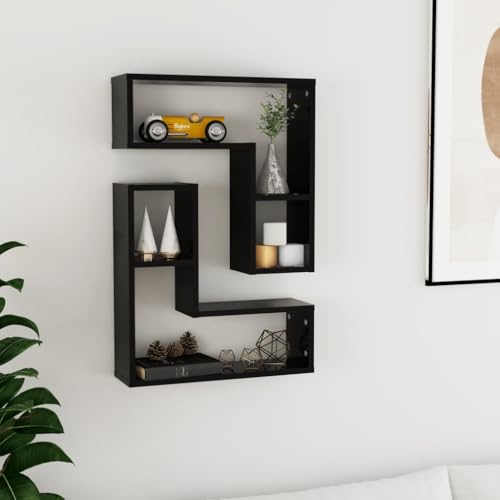 Youuihom Wandregal Schwarz 2 Stück Schwebendes Regal aus Holzwerkstoff 50x15x50 cm Unsichtbare Montage für Wohnzimmer Schlafzimmer und mehr Youuihom Wandregal Schwarz 2 Stück Schwebendes Regal aus Holzwerkstoff 50x15x50 cm Unsichtbare Montage für Wohnzimmer Schlafzimmer und mehr von Youuihom