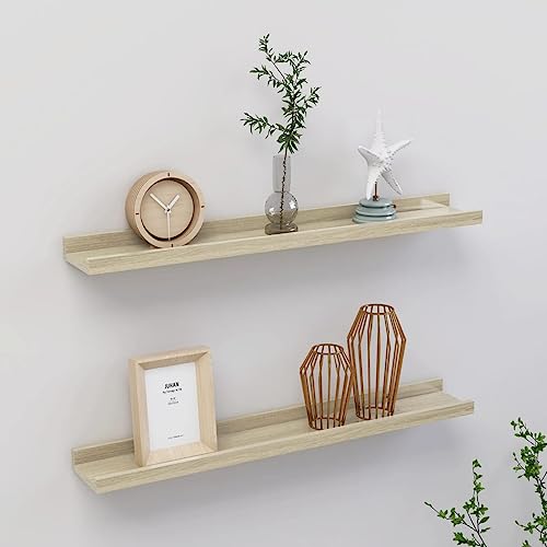 Youuihom Wandregal Schwebend 2 Stück Sonoma-Eiche 60x9x3 cm Robustes MDF Regal für Dekoration Aufbewahrung in Wohnzimmer Bad Küche Youuihom Wandregal Schwebend 2 Stück Sonoma-Eiche 60x9x3 cm Robustes MDF Regal für Dekoration Aufbewahrung in Wohnzimmer Bad Küche von Youuihom