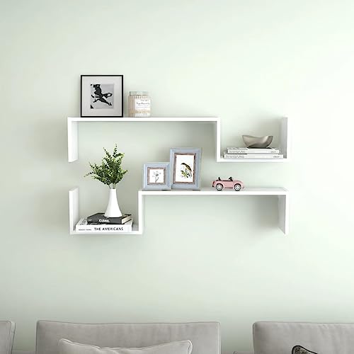 Youuihom Wandregal Set 2 STK. Weiß 100x15x20 cm Schweberegal Robust Stabil Modernes Design mit Unsichtbarem Montagesystem für Bücher Deko Pflanzen in Wohnzimmer Bad Küche Youuihom Wandregal Set 2 STK. Weiß 100x15x20 cm Schweberegal Robust Stabil Modernes Design mit Unsichtbarem Montagesystem für Bücher Deko Pflanzen in Wohnzimmer Bad Küche von Youuihom