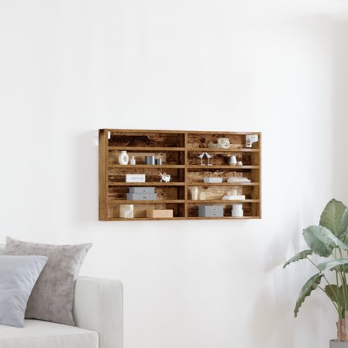 Youuihom Wandregal aus Massivem Recyceltem Holz Braun Rustikal 100x50x8.5 cm mit 8 Fächern Wandmontiertes Bücherregal für Wohnzimmer Schlafzimmer Büro Dekoratives Regalbrett Youuihom Wandregal aus Massivem Recyceltem Holz Braun Rustikal 100x50x8.5 cm mit 8 Fächern Wandmontiertes Bücherregal für Wohnzimmer Schlafzimmer Büro Dekoratives Regalbrett von Youuihom