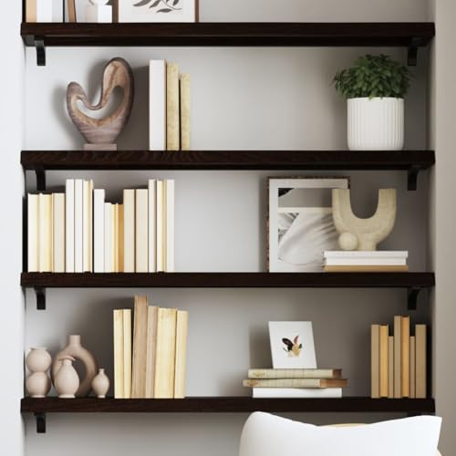 Youuihom Wandregal aus Massivholz Eiche Dunkelbraun 100x30cm Handgefertigt mit Naturkante Stabiles Regal für Badezimmer Küche Wohnzimmer als Bücherregal oder Badregal Youuihom Wandregal aus Massivholz Eiche Dunkelbraun 100x30cm Handgefertigt mit Naturkante Stabiles Regal für Badezimmer Küche Wohnzimmer als Bücherregal oder Badregal von Youuihom