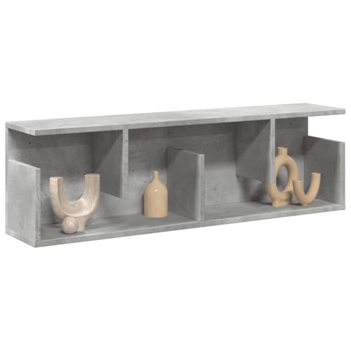 Youuihom Wandschrank Betongrau 100x20x30 cm aus Holzwerkstoff - Platzsparender Hängeschrank mit Stauraum für Küche Bad Wohnzimmer Youuihom Wandschrank Betongrau 100x20x30 cm aus Holzwerkstoff - Platzsparender Hängeschrank mit Stauraum für Küche Bad Wohnzimmer von Youuihom