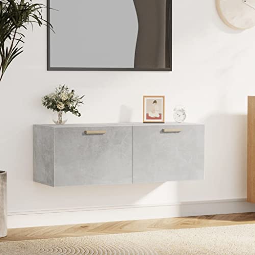Youuihom Wandschrank Betongrau 100x36,5x35 cm Hängeschrank mit 2 Schubladen - Aufbewahrungsschrank für Küche Bad Wohnzimmer Büro Youuihom Wandschrank Betongrau 100x36,5x35 cm Hängeschrank mit 2 Schubladen - Aufbewahrungsschrank für Küche Bad Wohnzimmer Büro von Youuihom
