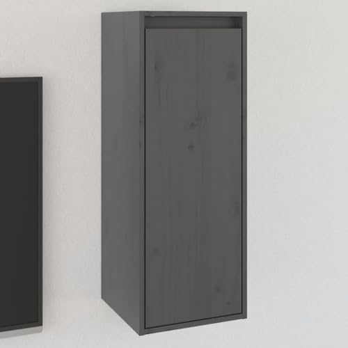 Youuihom Wandschrank Grau aus Massivholz Kiefer 30x30x80 cm Schmaler Hängeschrank für Wohnzimmer Küche Bad Wandregal mit Dekorationsfunktion Youuihom Wandschrank Grau aus Massivholz Kiefer 30x30x80 cm Schmaler Hängeschrank für Wohnzimmer Küche Bad Wandregal mit Dekorationsfunktion von Youuihom