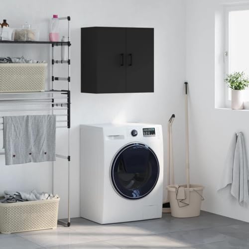 Youuihom Wandschrank Holzwerkstoff Schwarz 60x31x60 cm Hängeschrank mit Stauraum für Wohnzimmer Badezimmer Küche Youuihom Wandschrank Holzwerkstoff Schwarz 60x31x60 cm Hängeschrank mit Stauraum für Wohnzimmer Badezimmer Küche von Youuihom