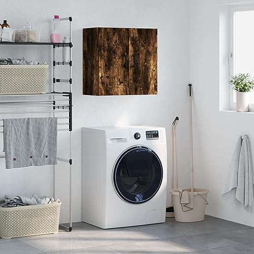 Youuihom Wandschrank Räuchereiche 60x31x60 cm aus Holzwerkstoff – Hängeschrank mit reichlich Stauraum für Küche Bad und Wohnzimmer, dekorativ und platzsparend Youuihom Wandschrank Räuchereiche 60x31x60 cm aus Holzwerkstoff – Hängeschrank mit reichlich Stauraum für Küche Bad und Wohnzimmer, dekorativ und platzsparend von Youuihom