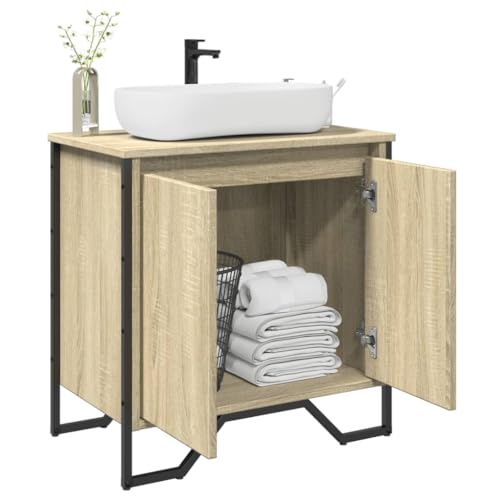 Youuihom Waschbeckenunterschrank Sonoma-Eiche 60x35x60 cm Holzwerkstoff mit Stauraum für Badezimmer Modernes Design & Platzsparend Youuihom Waschbeckenunterschrank Sonoma-Eiche 60x35x60 cm Holzwerkstoff mit Stauraum für Badezimmer Modernes Design & Platzsparend von Youuihom