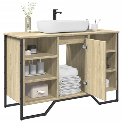 Youuihom Waschbeckenunterschrank Sonoma Eiche 91x35x60 cm Badschrank mit Stauraum Holzwerkstoff Langlebig & Platzsparend für Badezimmer WC Youuihom Waschbeckenunterschrank Sonoma Eiche 91x35x60 cm Badschrank mit Stauraum Holzwerkstoff Langlebig & Platzsparend für Badezimmer WC von Youuihom