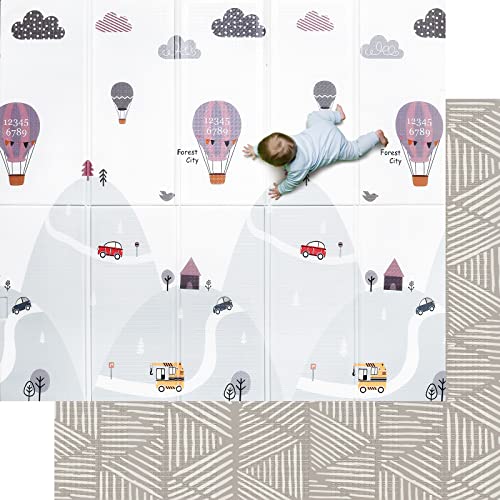 Youuys Krabbelmatte Spielmatte Baby Faltbar,180x200x1cm Doppelseitige Spieldecke Baby Wasserdicht & rutschfest Schaumstoffmatte mit Tragetasche,Play Mat for Babies UNT Kleinkinder Youuys Krabbelmatte Spielmatte Baby Faltbar,180x200x1cm Doppelseitige Spieldecke Baby Wasserdicht & rutschfest Schaumstoffmatte mit Tragetasche,Play Mat for Babies UNT Kleinkinder von Youuys