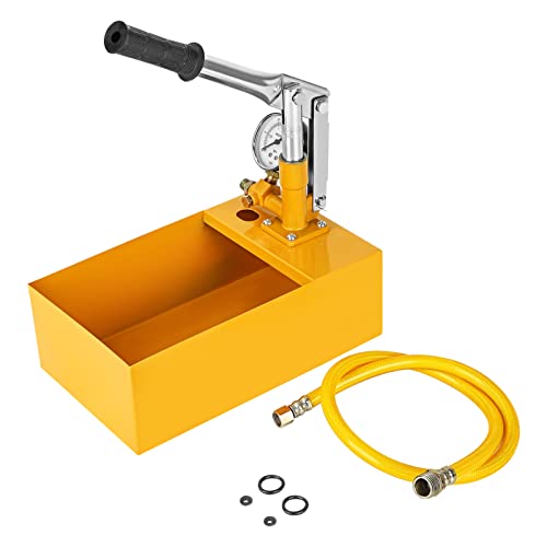 Youyijia 5 Liter Manuelle Abdrückpumpe 25Bar Prüfpumpe mit 1/2" Hochdruckschlauch Heizung Wasser Handpumpe Befüllpumpe für Dichtheitsprüfung Testpumpe(Gelb) Youyijia 5 Liter Manuelle Abdrückpumpe 25Bar Prüfpumpe mit 1/2" Hochdruckschlauch Heizung Wasser Handpumpe Befüllpumpe für Dichtheitsprüfung Testpumpe(Gelb) von Youyijia