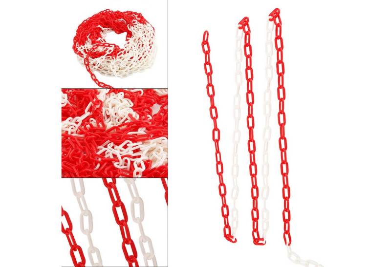 Youyijia Absperrkette 30 m 6 mm Barrier Chain Warning Chain Plastic Chain Two-Tone Plastic von Youyijia