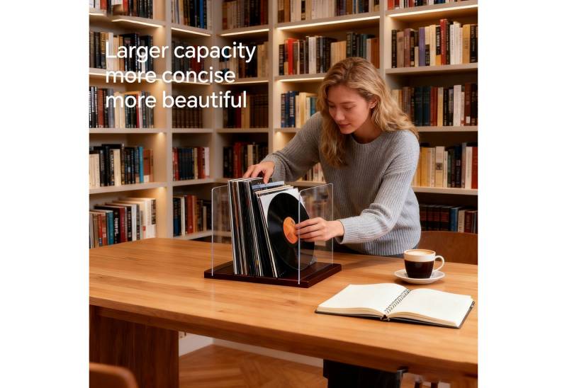 Youyijia Aktenregal Schallplattenständer für 60 Vinyl LPs – Stabiler Albumhalter Youyijia Aktenregal Schallplattenständer für 60 Vinyl LPs – Stabiler Albumhalter von Youyijia