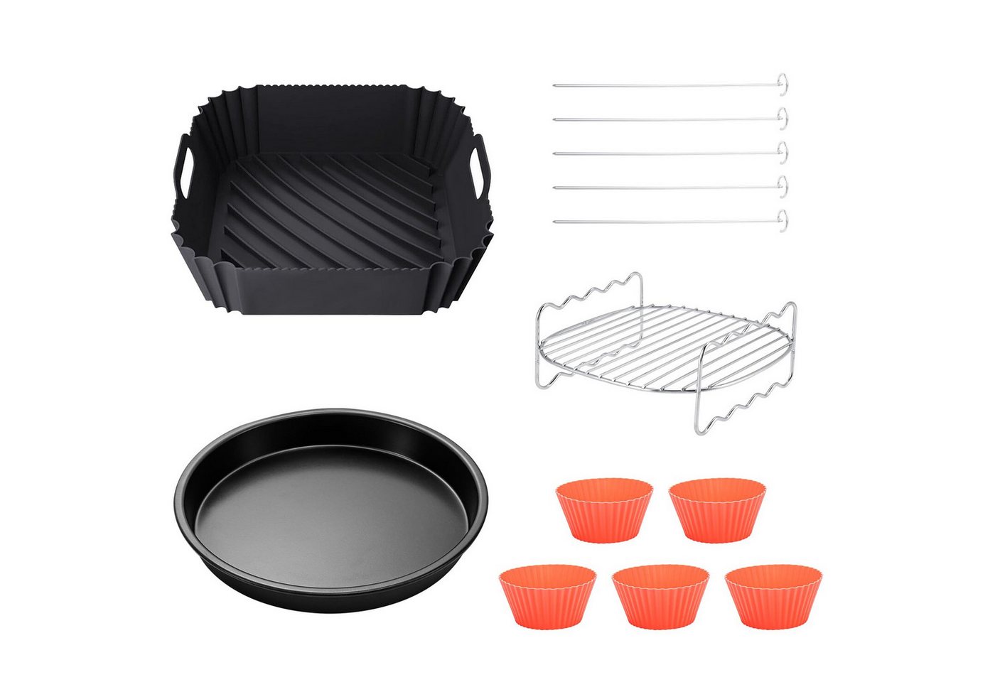 Youyijia Backform 4 stk Silikon Backform Für Airfryer Silikonbackformen Youyijia Backform 4 stk Silikon Backform Für Airfryer Silikonbackformen von Youyijia