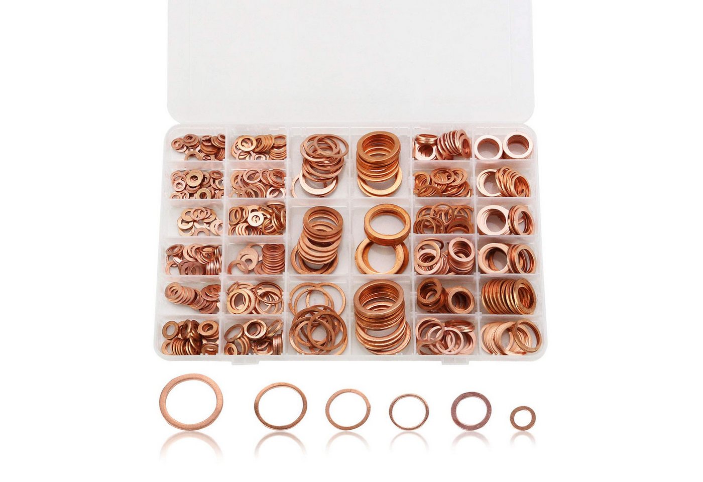 Youyijia Dichtring 568 Stücke Kupferringe Dichtringe Sortiment Set Youyijia Dichtring 568 Stücke Kupferringe Dichtringe Sortiment Set von Youyijia