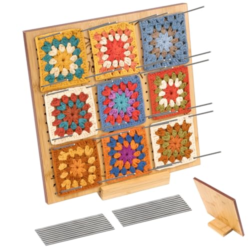 Youyijia Granny Square 25X25cm Granny Square Spanner Handcrafted Wooden Blocking Board Häkeln mit 20 Edelstahl Stabstiften Sperrbrett Häkeln Holz Blockierbrett um Kleine Stric Youyijia Granny Square 25X25cm Granny Square Spanner Handcrafted Wooden Blocking Board Häkeln mit 20 Edelstahl Stabstiften Sperrbrett Häkeln Holz Blockierbrett um Kleine Stric von Youyijia