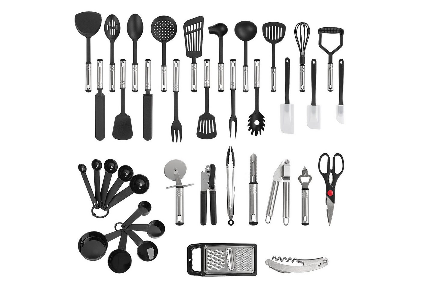 Youyijia Kochbesteck-Set Küchenhelfer Set 40 StüCk Kochbesteck Set Silikon KüChenutensilien Set Youyijia Kochbesteck-Set Küchenhelfer Set 40 StüCk Kochbesteck Set Silikon KüChenutensilien Set von Youyijia