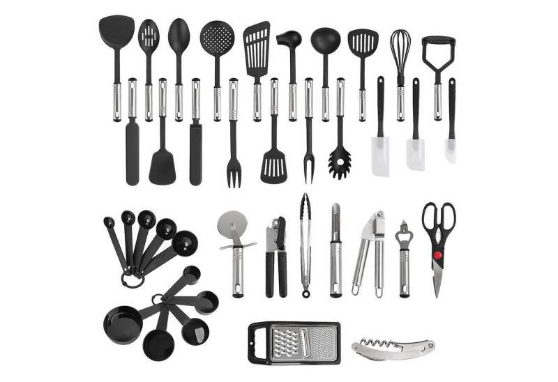 Youyijia Kochbesteck-Set Küchenhelfer Set 40 StüCk Kochbesteck Set Silikon KüChenutensilien Set von Youyijia