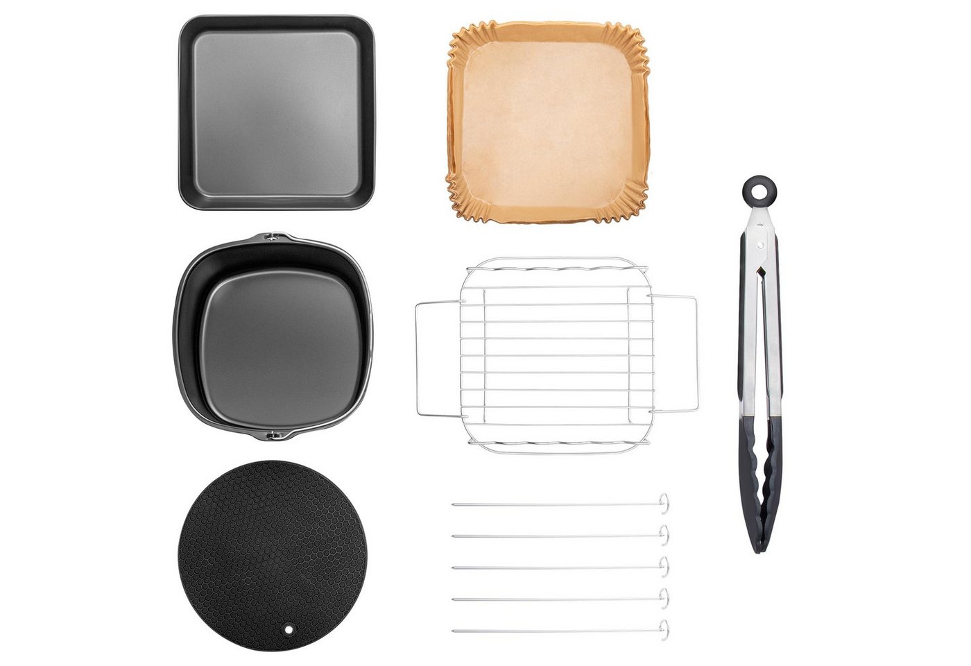 Youyijia Küchenmaschinen Zubehör-Set Heißluftfritteuse Zubehör 6stk Silikon Backform Youyijia Küchenmaschinen Zubehör-Set Heißluftfritteuse Zubehör 6stk Silikon Backform von Youyijia