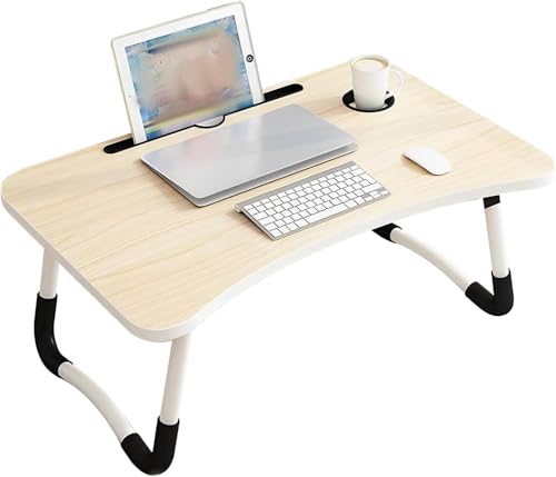 Youyijia Laptoptisch Betttablett Tablet-Ständer & Becherhalter – Laptop Tisch für Bett, Sofa & Boden (60 x 40 cm) von Youyijia