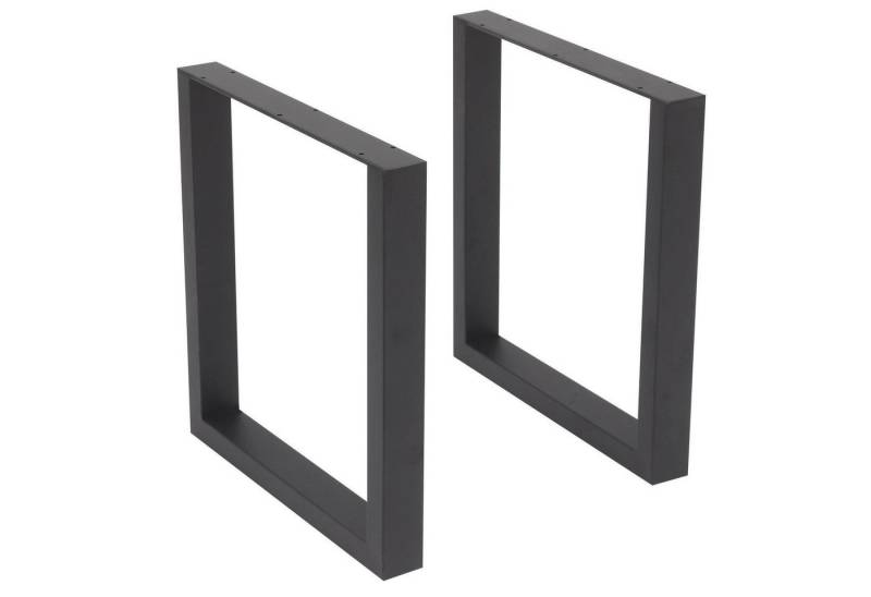 Youyijia Möbelfuß 2 Stück Metall Tischbeine 43x40cm Tischbeine Metall Schwarz von Youyijia