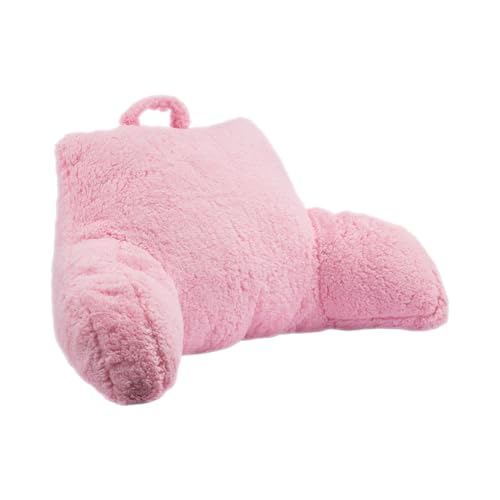 Youyijia Lesekissen, Rückenkissen Für Bett Und Sofa Mit Armlehnen, Lendenwirbelkissen Aus Memory Foam Mit Armlehne, Ideal Zum Lesen, Fernsehen Faulenzen Oder Als Rückenstütze (Pink) von Youyijia