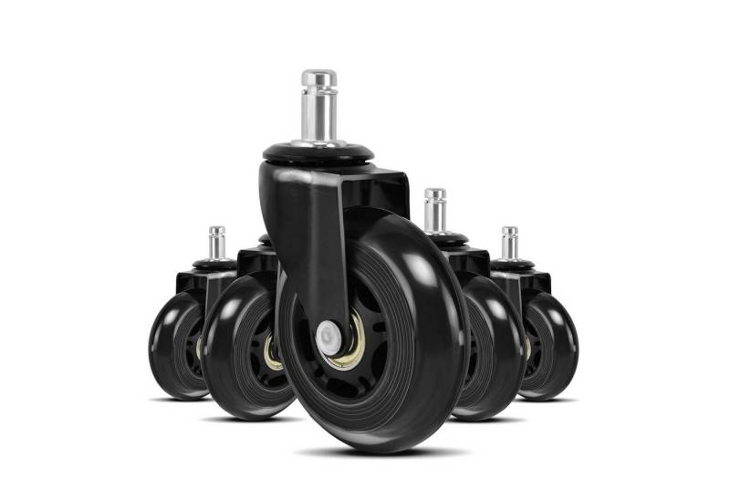 Youyijia Seilzug Bürostuhl Rollen Hartboden Rollen Ruhiges Drehstuhlrollen, (1 St) von Youyijia