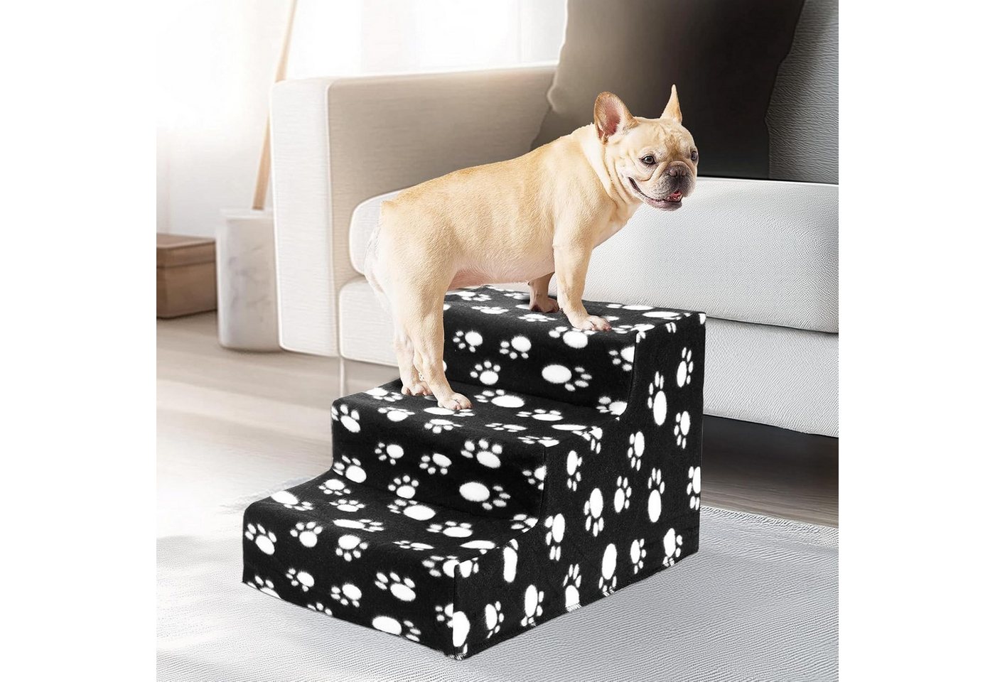 Youyijia Treppenstufe Hundetreppe 3 Stufen Haustiertreppe für Bett 45 x 35 x 30 cm Youyijia Treppenstufe Hundetreppe 3 Stufen Haustiertreppe für Bett 45 x 35 x 30 cm von Youyijia