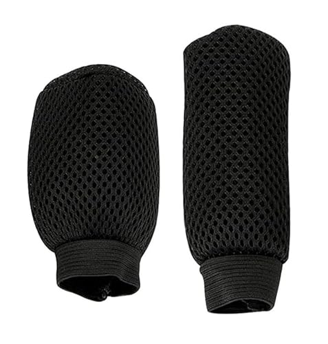 Youzzei Auto Schaltknauf Abdeckung, Universal Schalthebel Abdeckung + Handbremse Abdeckung, Verbessert Breathable Fabric Rutschfeste Auto Schaltknauf 5 Gang 6 Gang Schaltknauf üBerzug - Schwarz von Youzzei