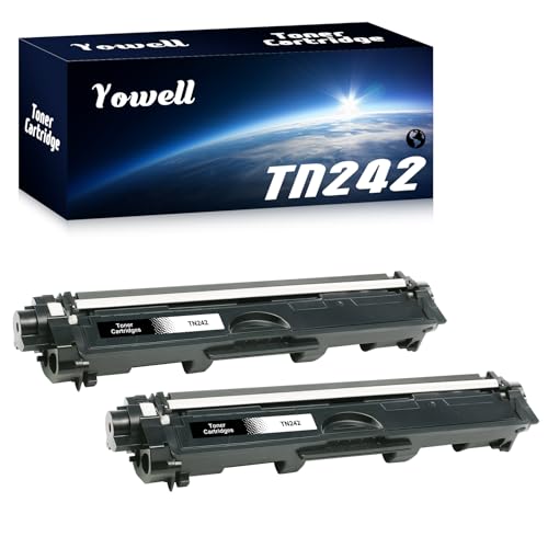 Yowell 2X TN242 Toner Schwarz Kompatibel für Brother TN242BK TN-242BK TN-241BK für HL-3142CW HL-3152CDW HL-3172CDW DCP-9017CDW DCP-9022CDW MFC-9142CDN MFC-9332CDW MFC-9342CDW Yowell 2X TN242 Toner Schwarz Kompatibel für Brother TN242BK TN-242BK TN-241BK für HL-3142CW HL-3152CDW HL-3172CDW DCP-9017CDW DCP-9022CDW MFC-9142CDN MFC-9332CDW MFC-9342CDW von Yowell
