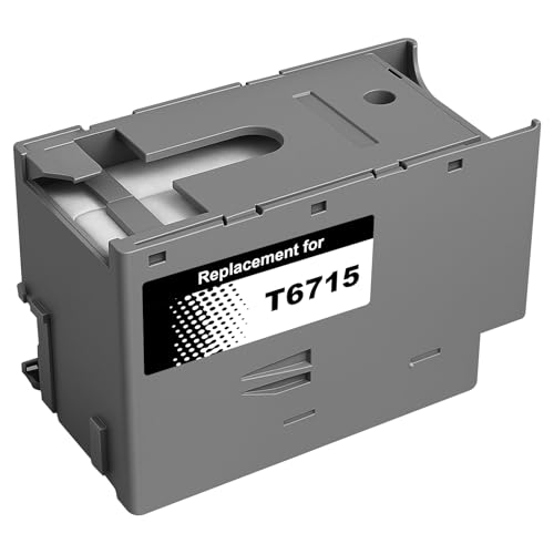 Yowell T6715 Tinten Wartungsbox Kompatibel für Epson T6715 T6716 für Epson Workforce Pro WF-3820DWF WF-3825DWF WF-4820DWF WF-4825DWF WF-4830DTWF WF-4720DWF WF-4725DWF WF-4730DTWF (C13T671500) von Yowell