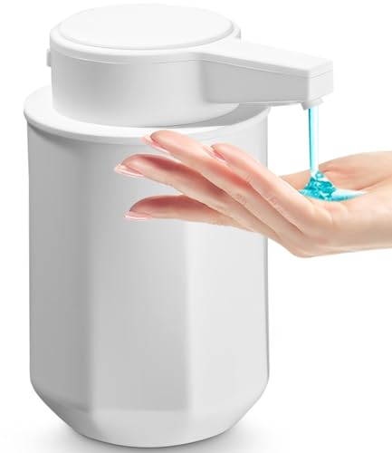 300ml Elektrischer Automatic Soap Dispenser mit Sensor,Seifenspender Automatisch,No Touch Automatischer Seifenspender mit USB Aufladung für Bad, Küche,Toilette Weiß von Yoxovo