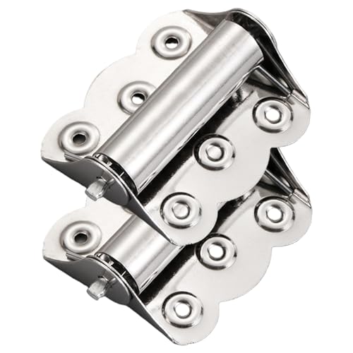 2pcs Bildschirmtürscharniere, 2, 7 x 2, 4 Zoll automatisch abnehmbare verdickte Edelstahlscharniere mit Frühling für Home Office Hotel, Bildschirmtürersatz von Yoyakie