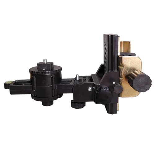 Fine -Tuning -Halterungspegel -Adapter, 16 mm 15 mm 360 ° rotierende L -Form Magnetic Pivoting Base mit einstellbarem Clip für präzise Kalibrierung, Level -Werkzeug von Yoyakie
