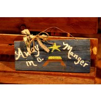 "Handgemaltes Weihnachtsschild "Carol" Aus Wiederverwertetem Holz." von YoyoStrings