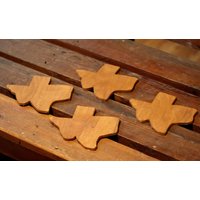 Texas Untersetzer - 4Er-Set, Holzuntersetzer, Kaffee -/Getränkeuntersetzer, Geschenk, Handgemachte Untersetzer Texas, Einweihungsparty-Untersetzer von YoyoStrings