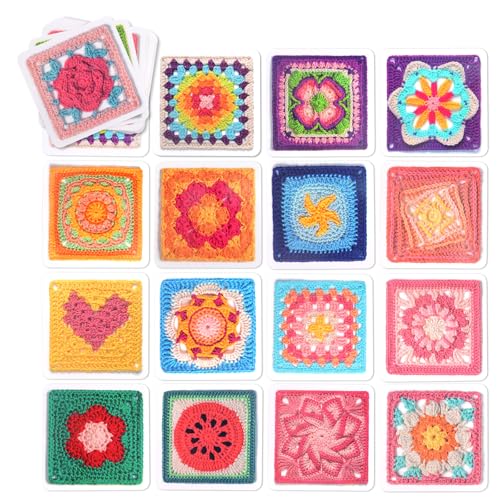 Yozexin Granny Square Häkel-Karten,50 Stück Mix und Match Designs Häkel-Karten,Mit Schrift und Foto zu Jedem Granny-Square Häkelkarten und Praktischem So-Geht's. Yozexin Granny Square Häkel-Karten,50 Stück Mix und Match Designs Häkel-Karten,Mit Schrift und Foto zu Jedem Granny-Square Häkelkarten und Praktischem So-Geht's. von Yozexin